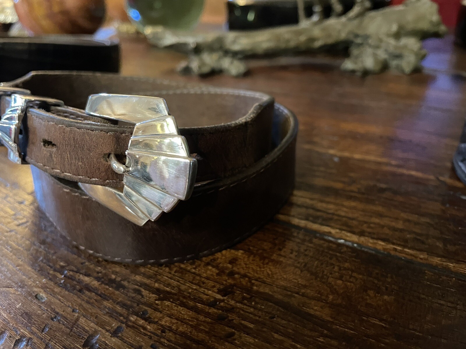 Alexander Kalifano James Reid Dgn Sterling Silver Belt Buckle 29-30-1.25-.75”🐂✅