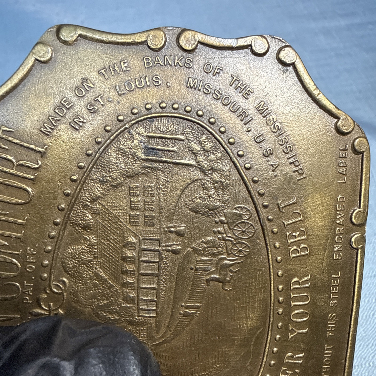 VTG Southern Comfort Vintage Belt Buckle Brass Metal Made In USA