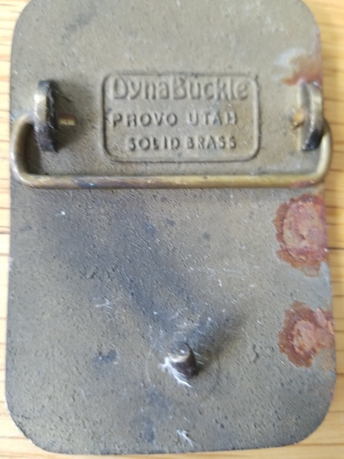 Vintage Lenton Rebar Splicing Dynabuckle Provo Utah Solid Brass Belt Buckle