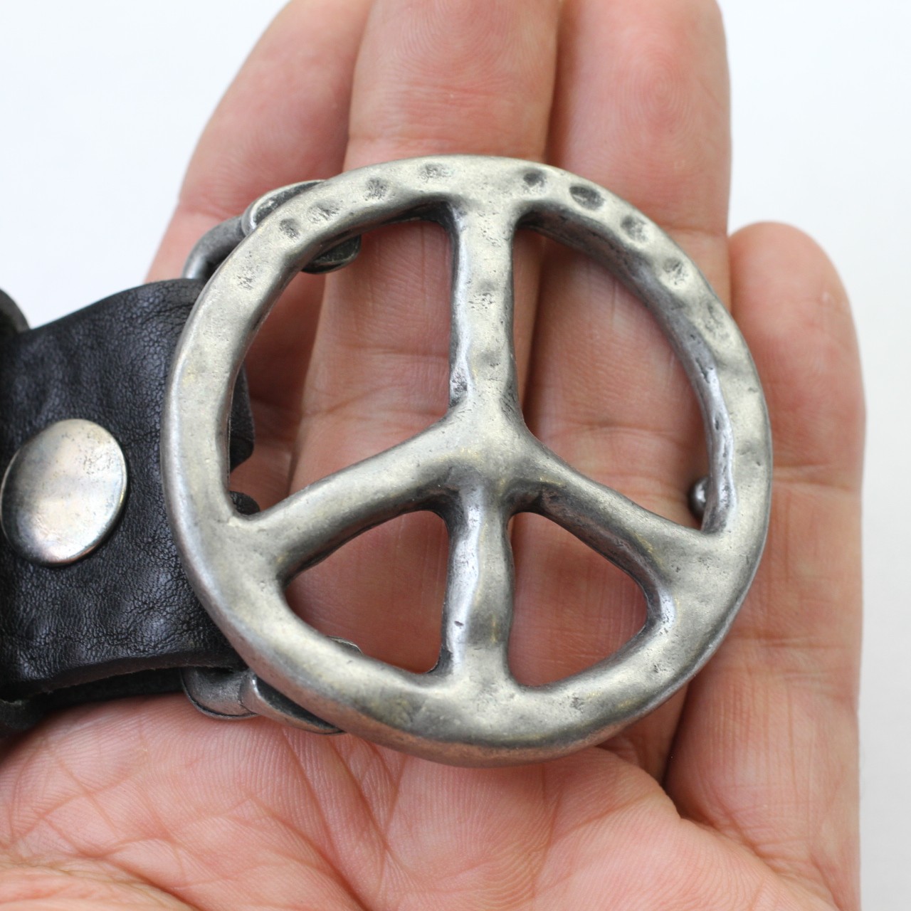 Belt buckle peace silver buckle buckle belt buckle removable clasp