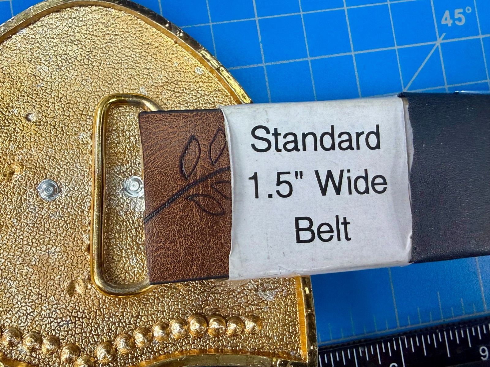Running Galloping Horse Shield with Sparkling Rhinestones Reflective Belt Buckle