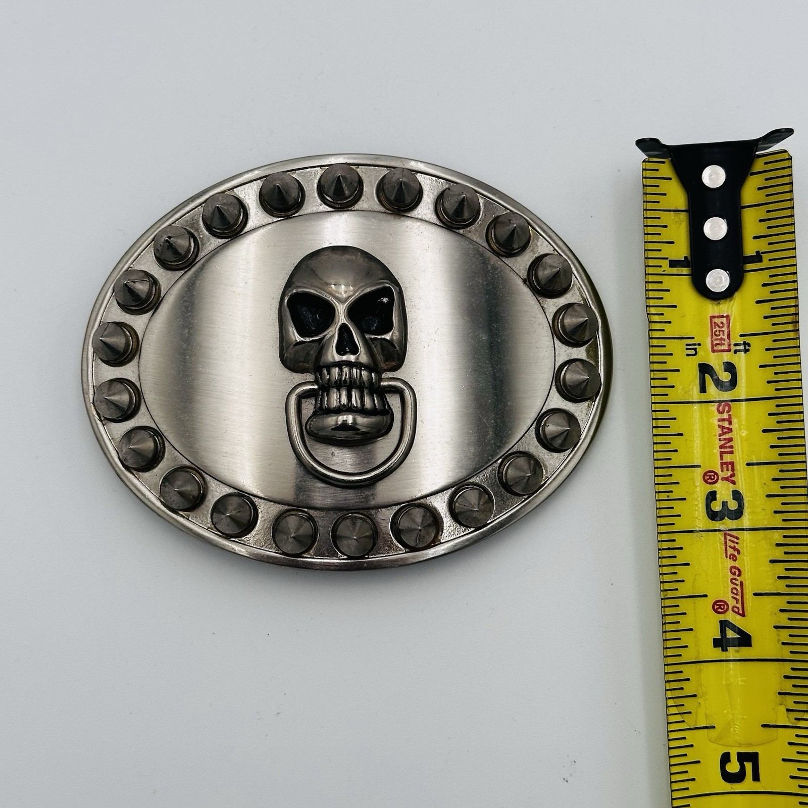 Skeleton Buckle Studded Grunge Gothic Rock Belt Buckle