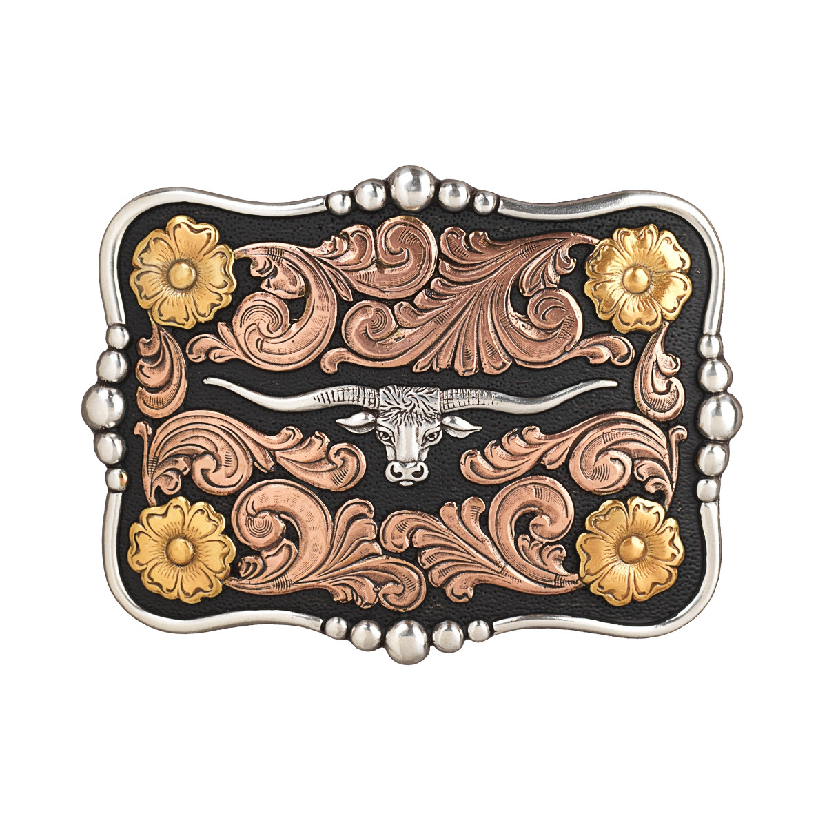 Nocona Men&rsquo;s Rectangle Longhorn Buckle 37917