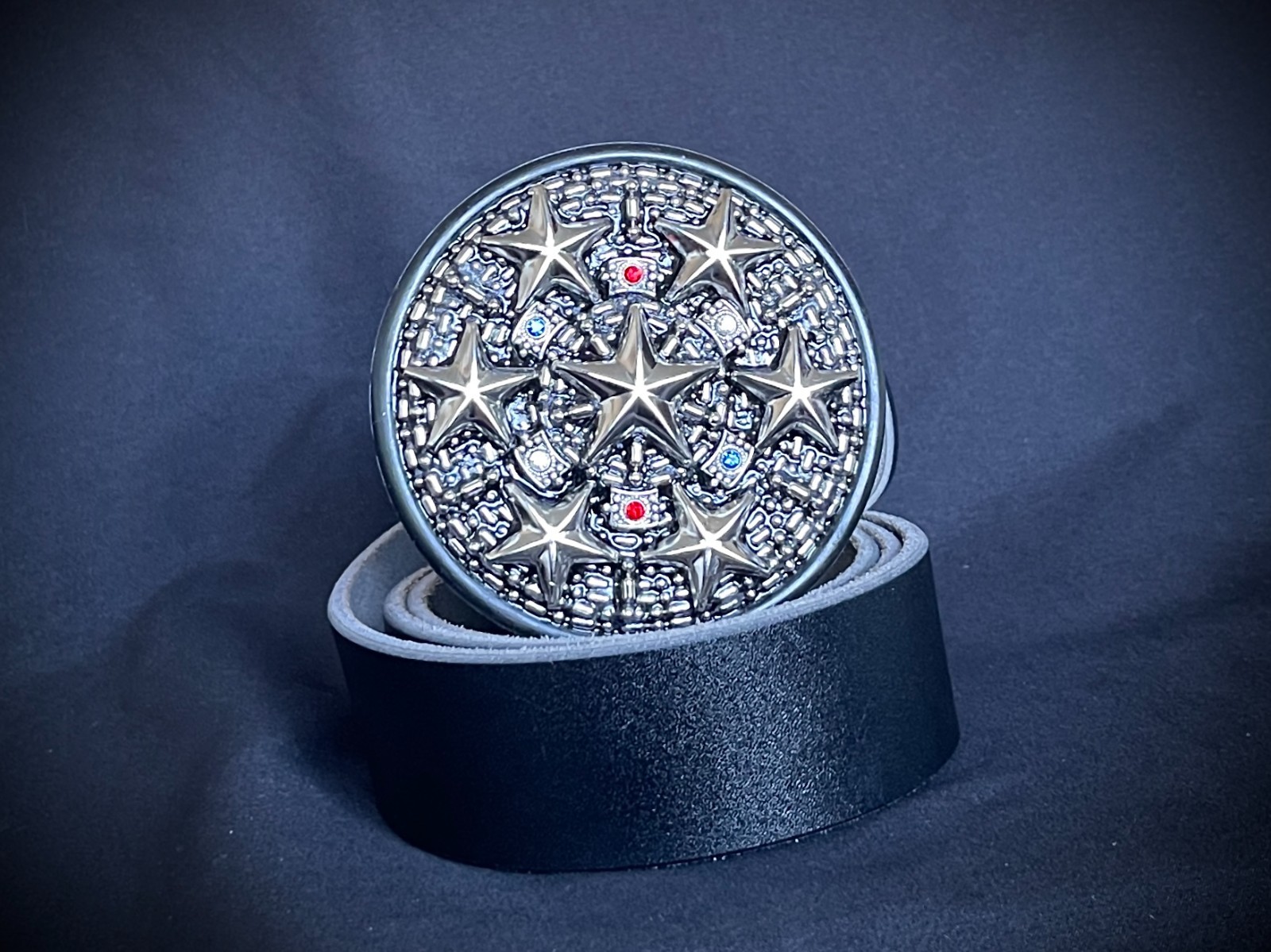 Star Command OOAK Futuristic Belt Buckle Assemblage Art Darren McNeese