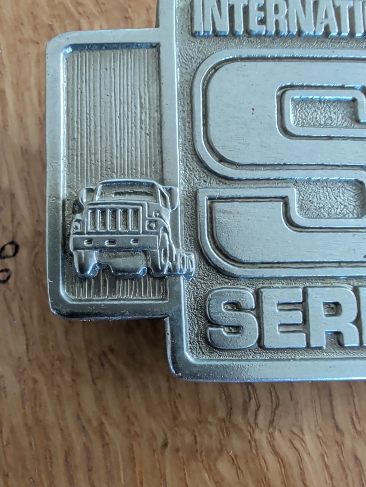 Mint – International Harvester S Series Belt Buckle Silver Truck 80s Spec-Cast