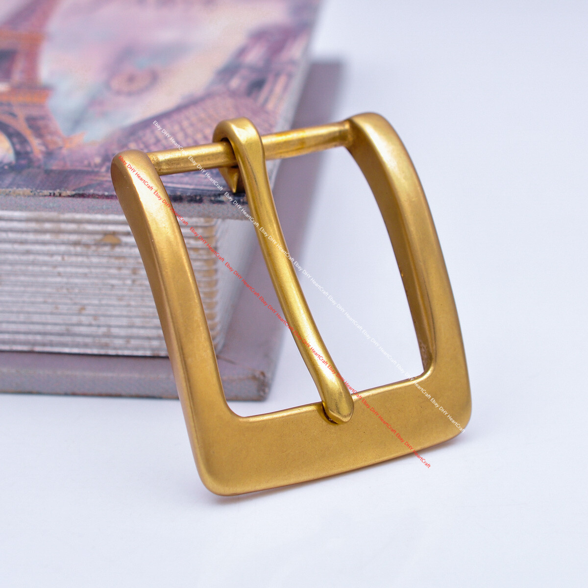 39mm MEN&rsquo;S QUALITY SOLID SOLID BRASS WESTERN PRONG PIN LEATHERCRAFT BELT BUCKLE