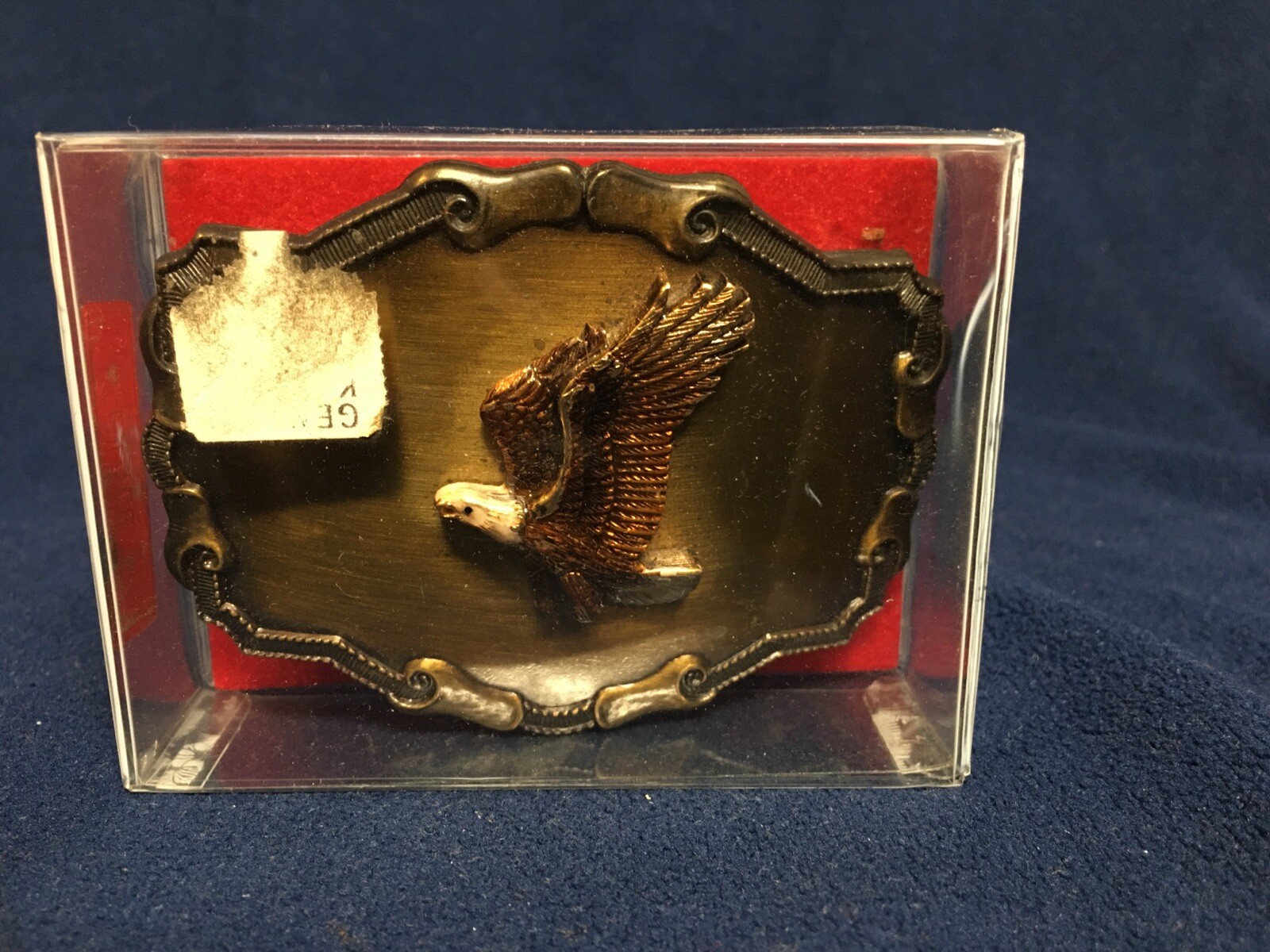 American Eagle Bronze Metal Belt Buckle D2