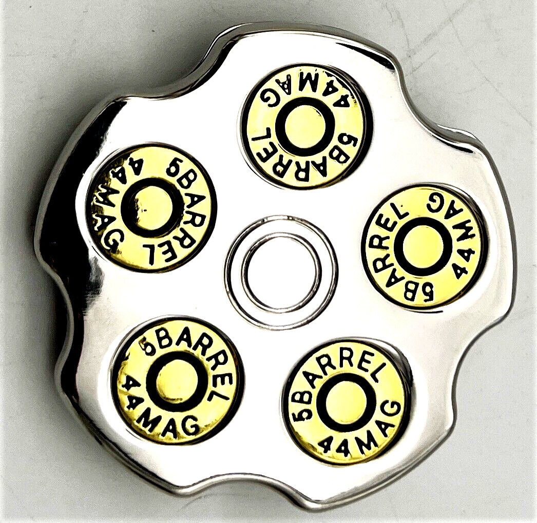 44 Mag 5 Barrel Spinner Belt Buckle Firearms Guns