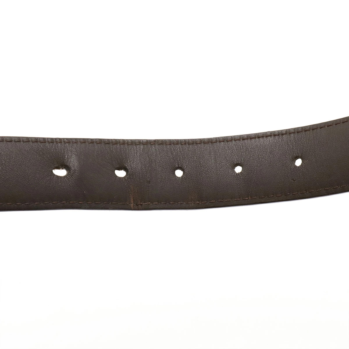 LOUIS VUITTON Monogram Suntulle Cut Belt Men&rsquo;s Men&rsquo;s Silver Hardware