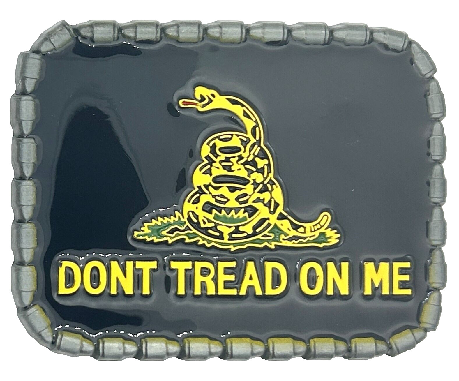 Don&rsquo;t Tread on Me Military Enameled Belt Buckle New