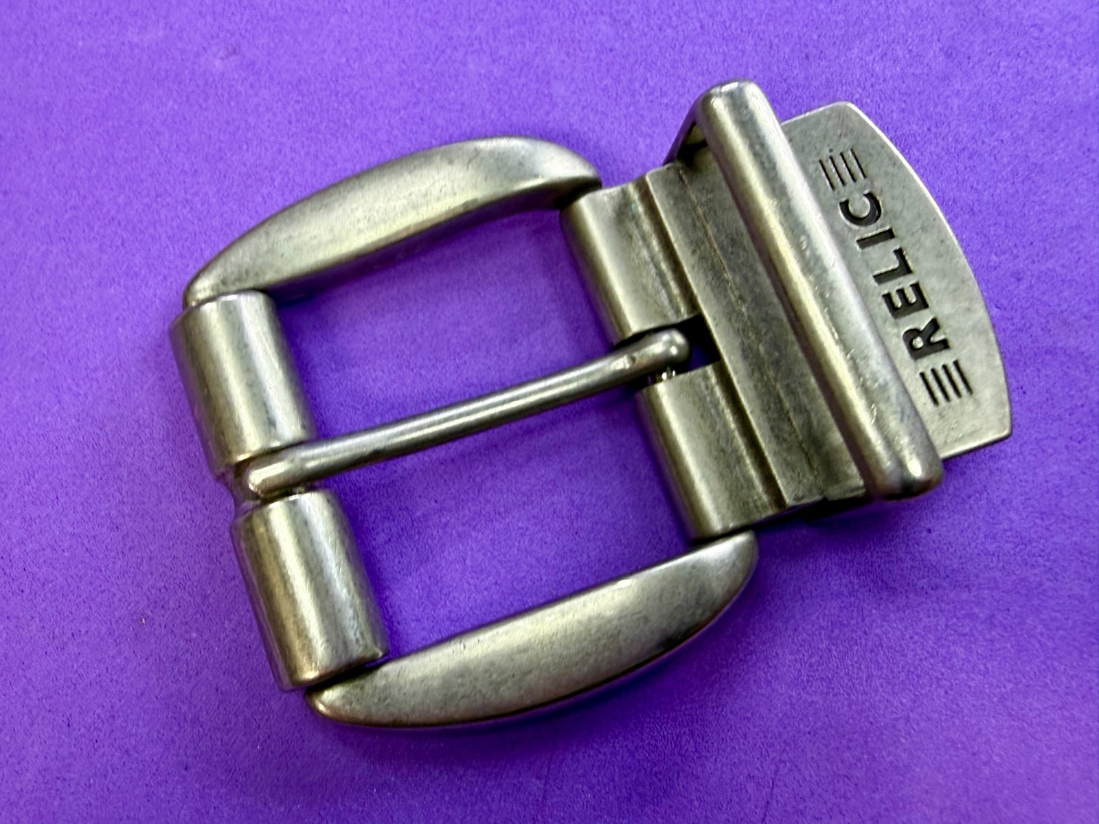 RELIC Brand Single Prong Silver Tone Replacement Formal Belt Buckle
