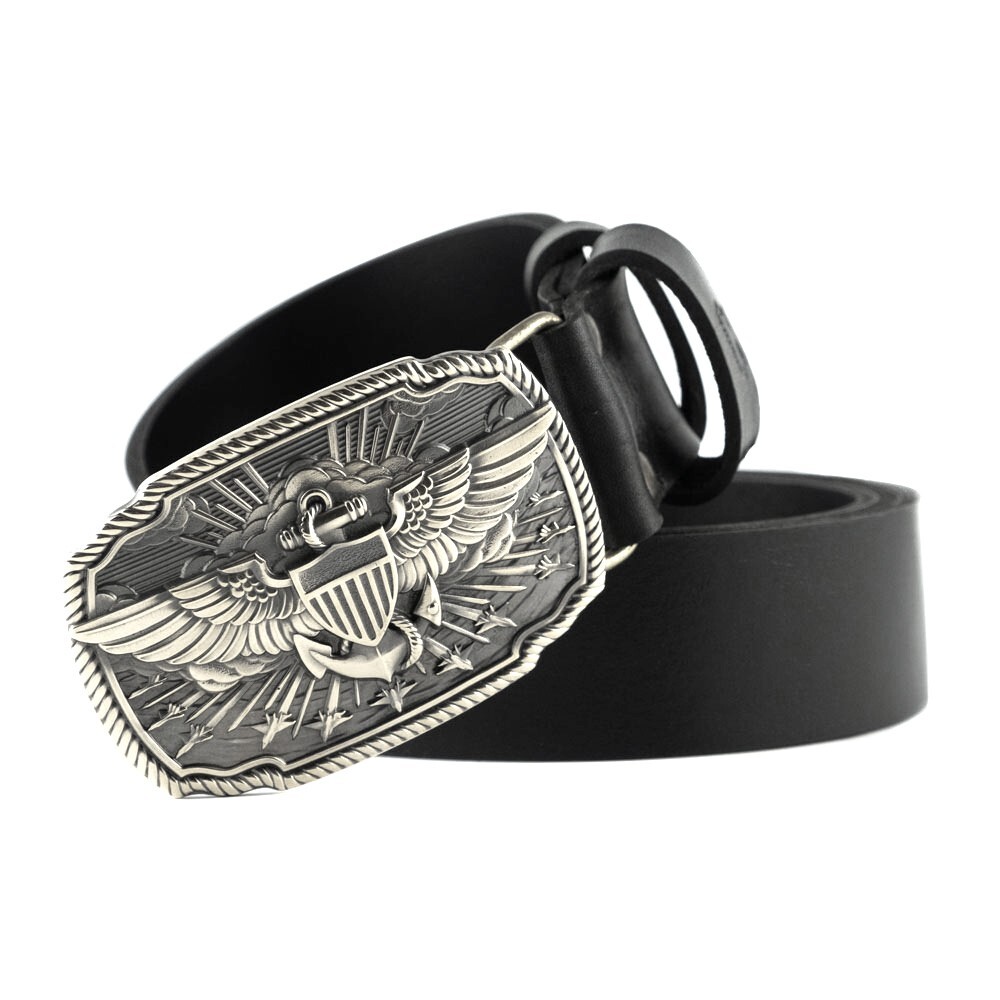 The United States Naval Aviation german silver belt buckle, Marines Navy, USA