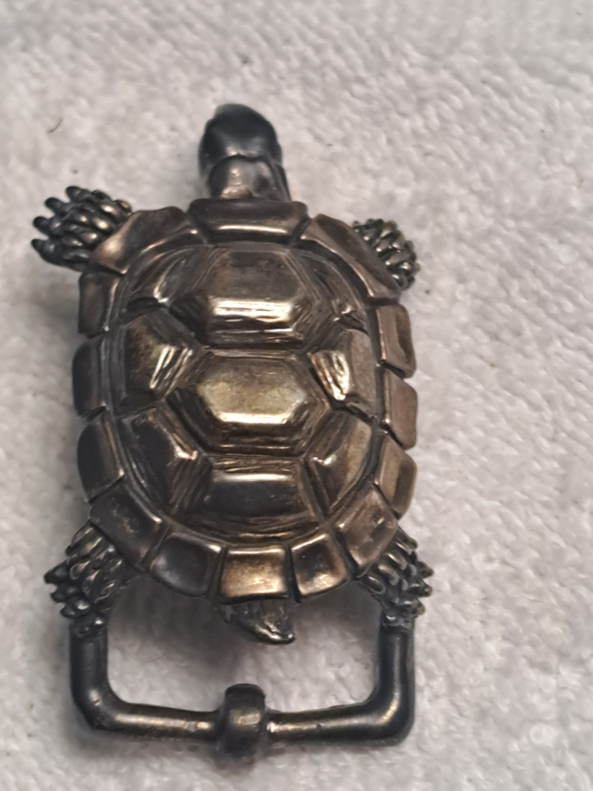 ALEXANDER&rsquo;S BELTS & BUCKLES Sterling Vintage 1990 or 1996 turtle