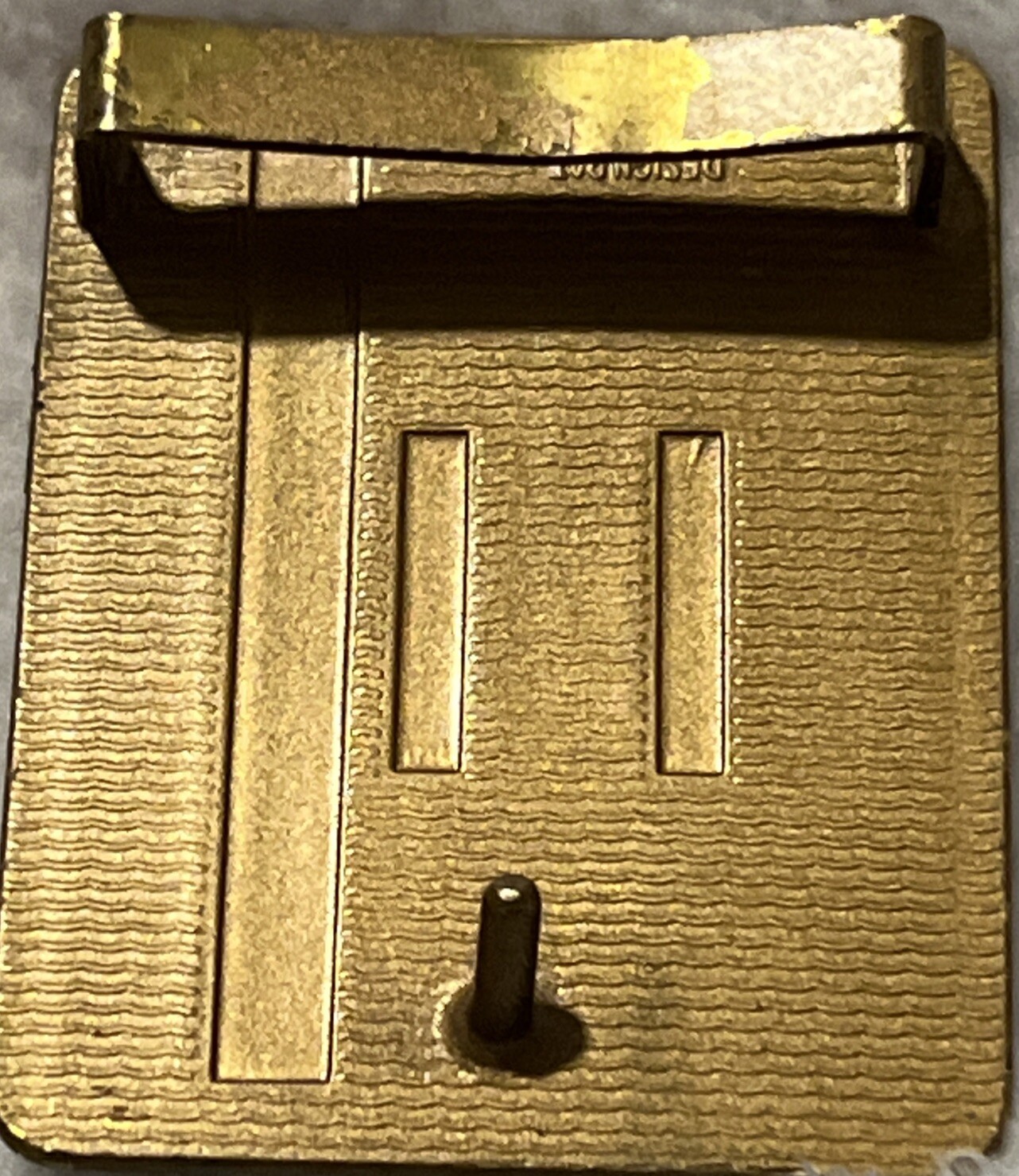 Vintage 1977 American Bowling Congress Belt Buckle Most Improved Average Award