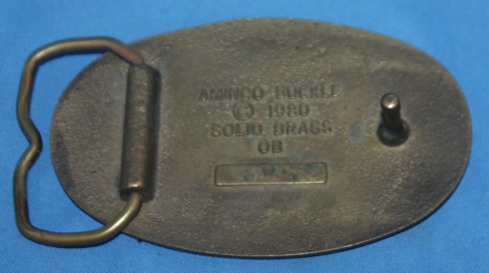 Vintage 1980 I have No Drinking Problems Brass Belt Buckle By Aminco