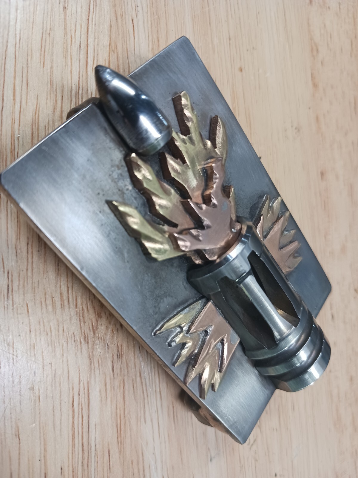 AR15 Flash Suppressor Belt buckle -Handmade- RT ARTISAN WORKS
