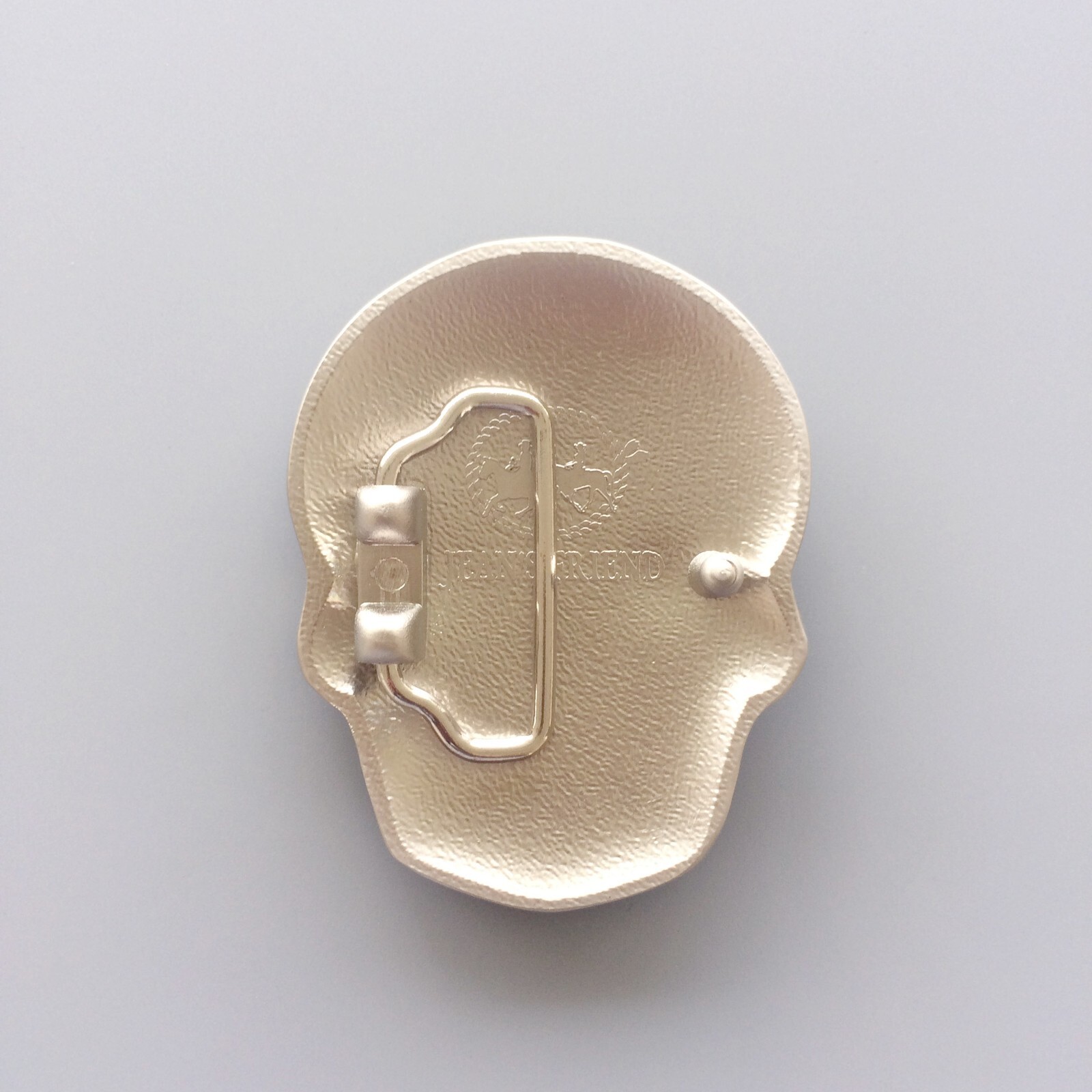 Black Enamel Matter Silver Plated Tattoo Skull Belt Buckle Gurtelschnalle