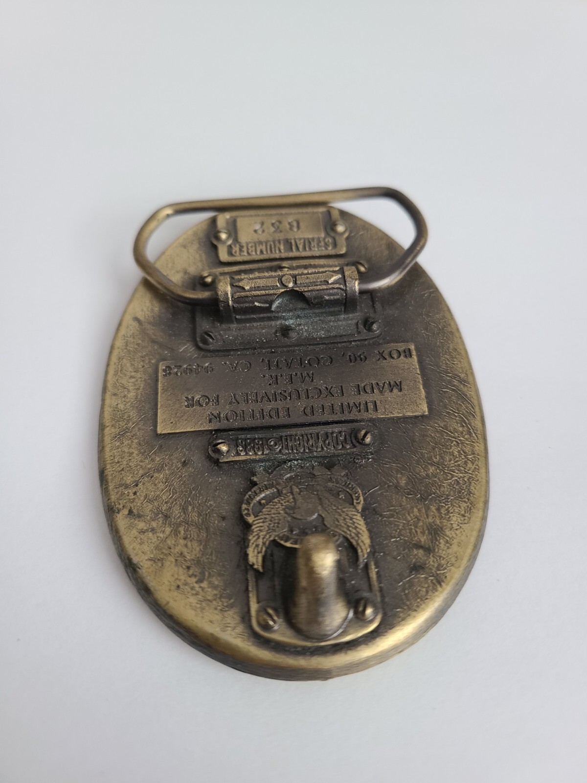 Vtg Belt Buckle Pearl Harbor USS Arizona 12-7-1941 Lim. Edition Rare 1983