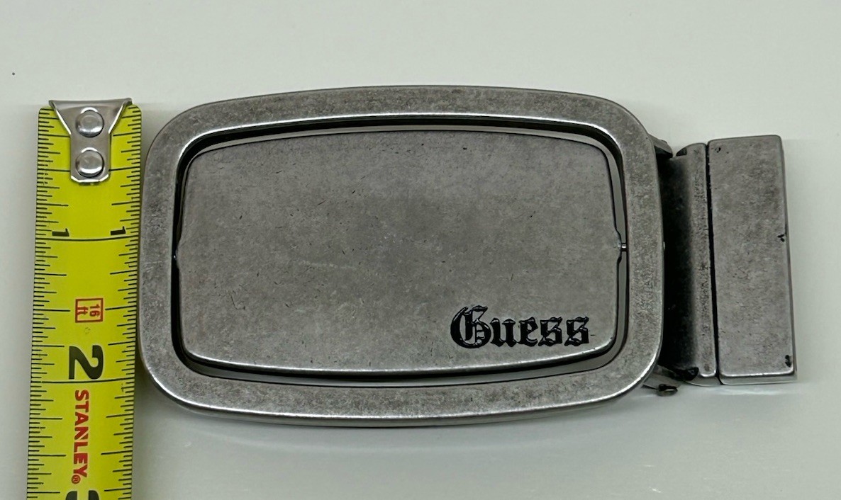 Guess Belt Buckle Only, Reversible 2 Sided Flip