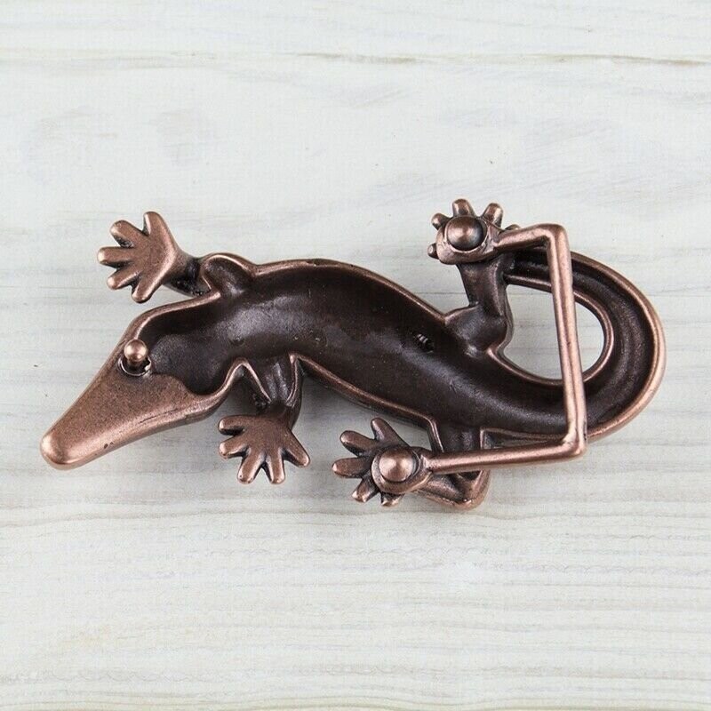 Belt Buckle Lizard Reptile Gecko Crocodile Brass Animal Interchangeable Buckle