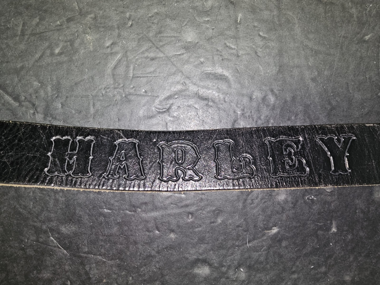 1992 The Great American Belt Buckle Harley-Davidson Born to Ride w/ Leather Belt