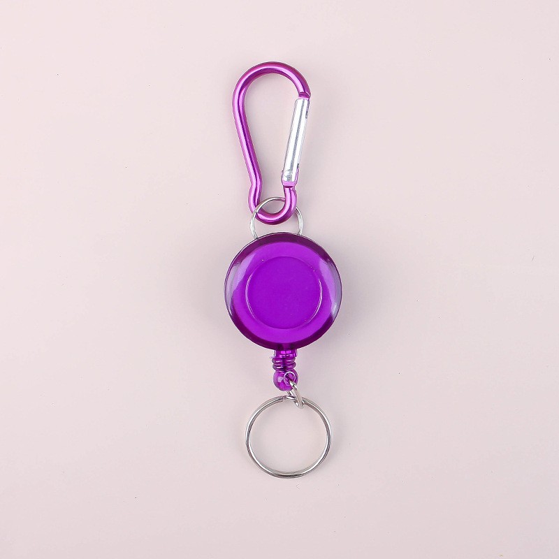 10Pcs Fishing Zinger Retractable Key Chain Carabiner Extender Tether Tackle Tool