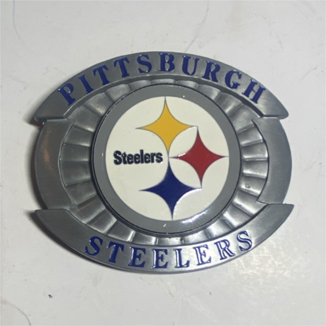 Siskiyou Pittsburgh Steelers Steel NFL Football Metal Belt Buckle Logo
