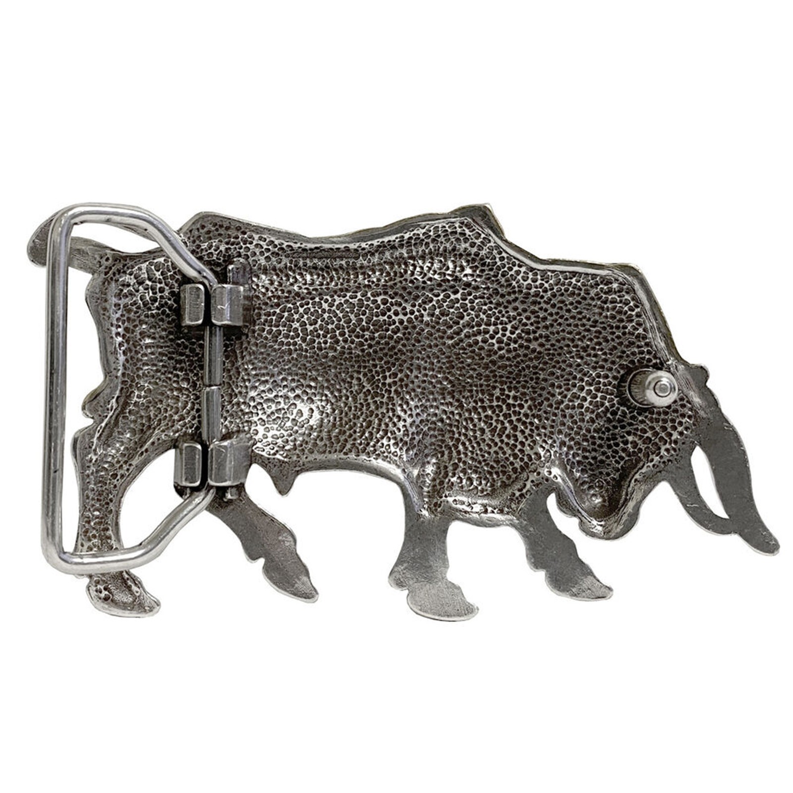 Western Buckle Antique Gold Lady Bull Engraved Belt Buckle Fits 1-1/2&Prime; wide Belt