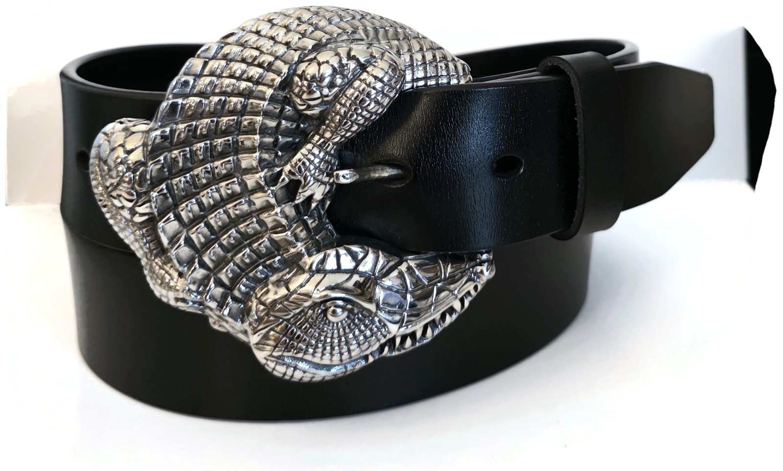 AB STEEL by AL BERES BUCKLES ONLY! #ST130 1 PIECE LARGE 1.5&Prime; ALLIGATOR BUCKLE