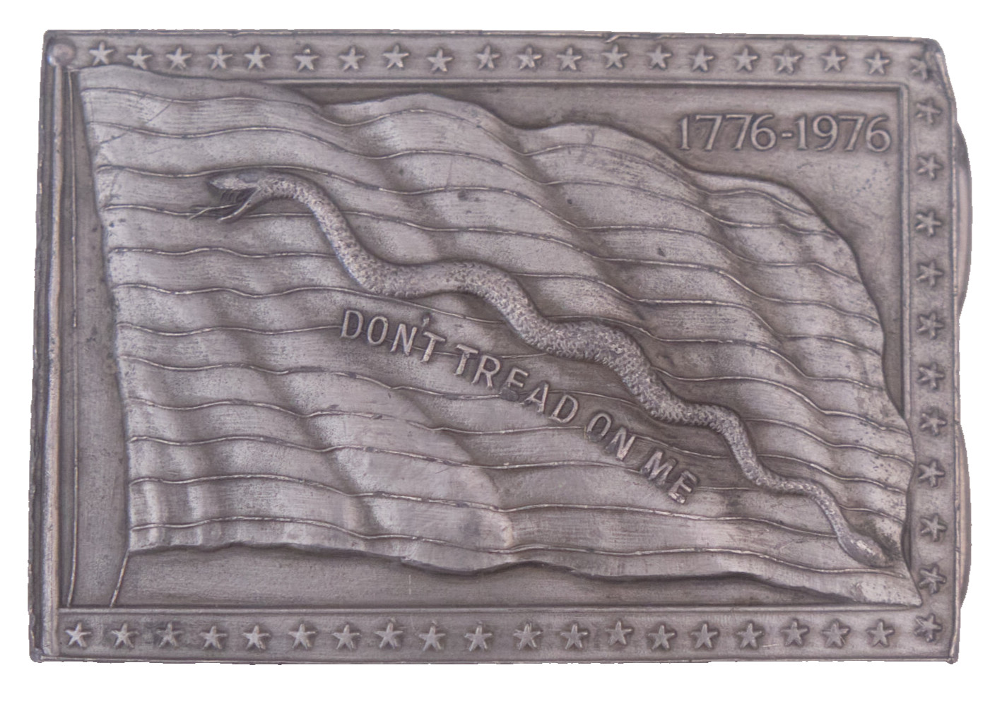 Vintage Don’t Tread On Me 1776-1976 Belt Buckle Bergamot Brass Works USA