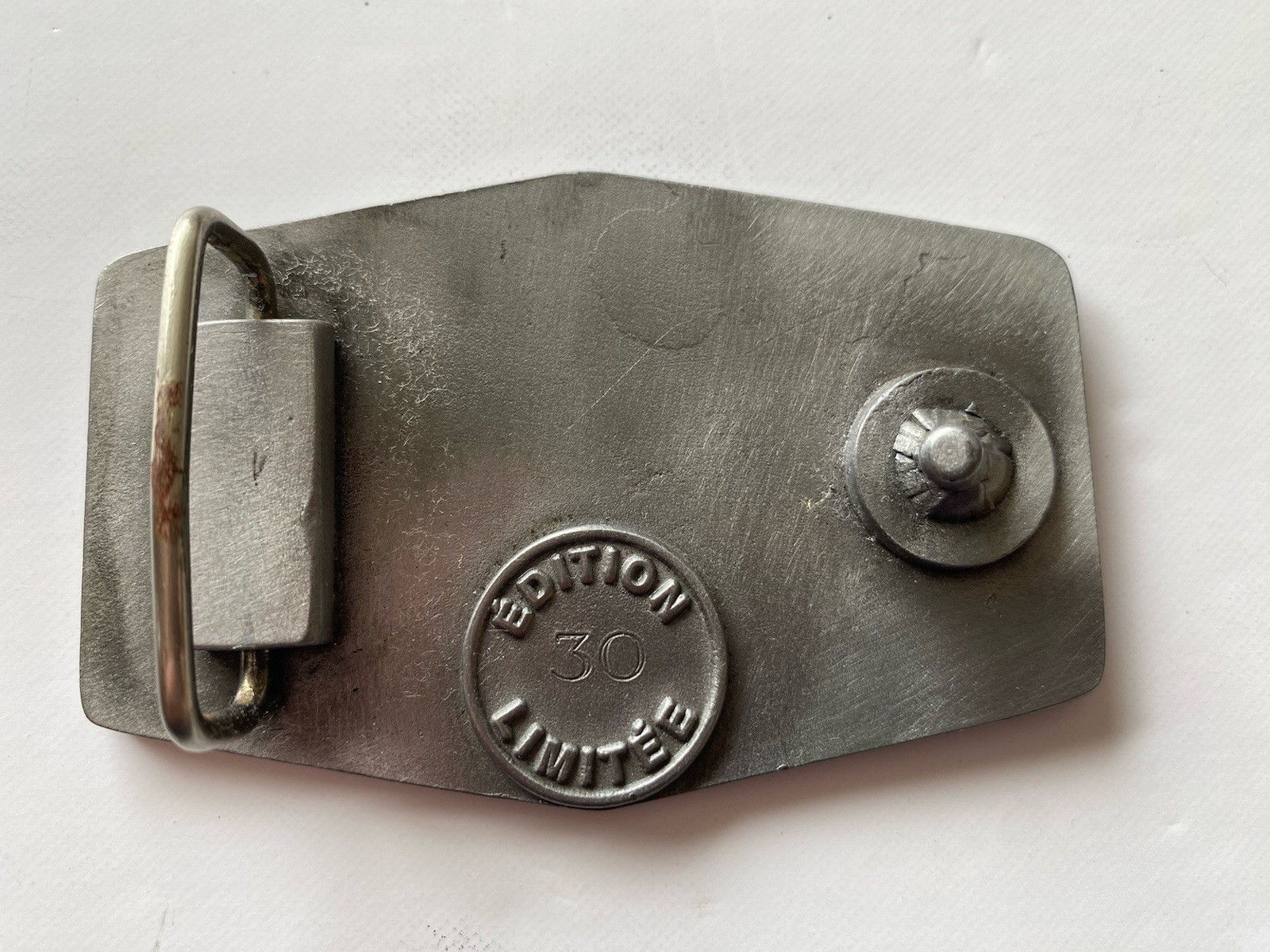 Belt Buckle- Federation Motocycliste du Quebec Boucle De Ceinture 1995
