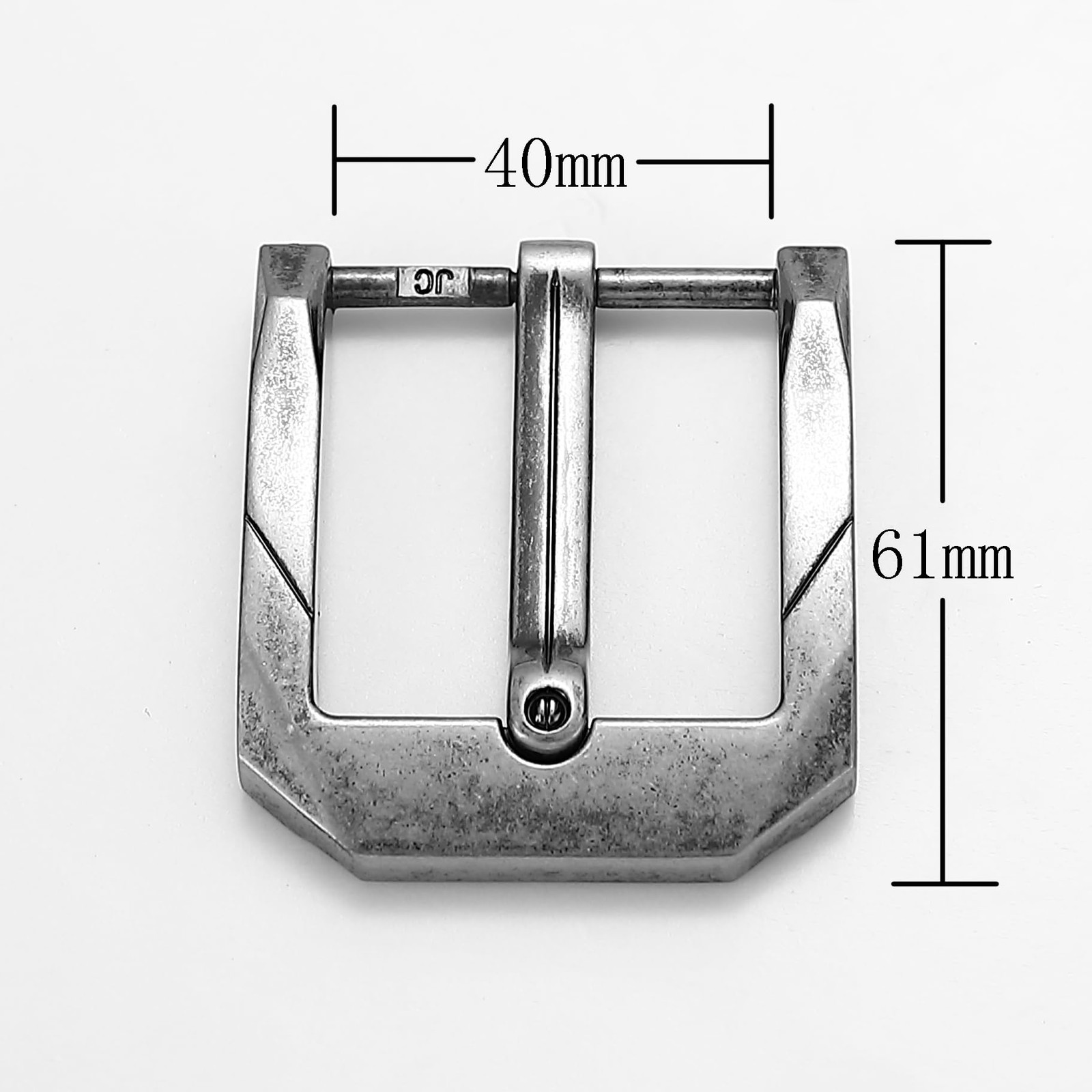 Premium Belt Buckle Men&rsquo;s 40mm Wide Silver Vintage Belt Buckle for Belts…