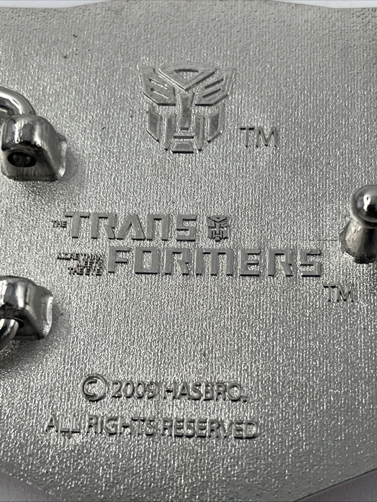 Transformers Red Autobot Belt Buckle: Metal With Enamel Finish, Licensed, New