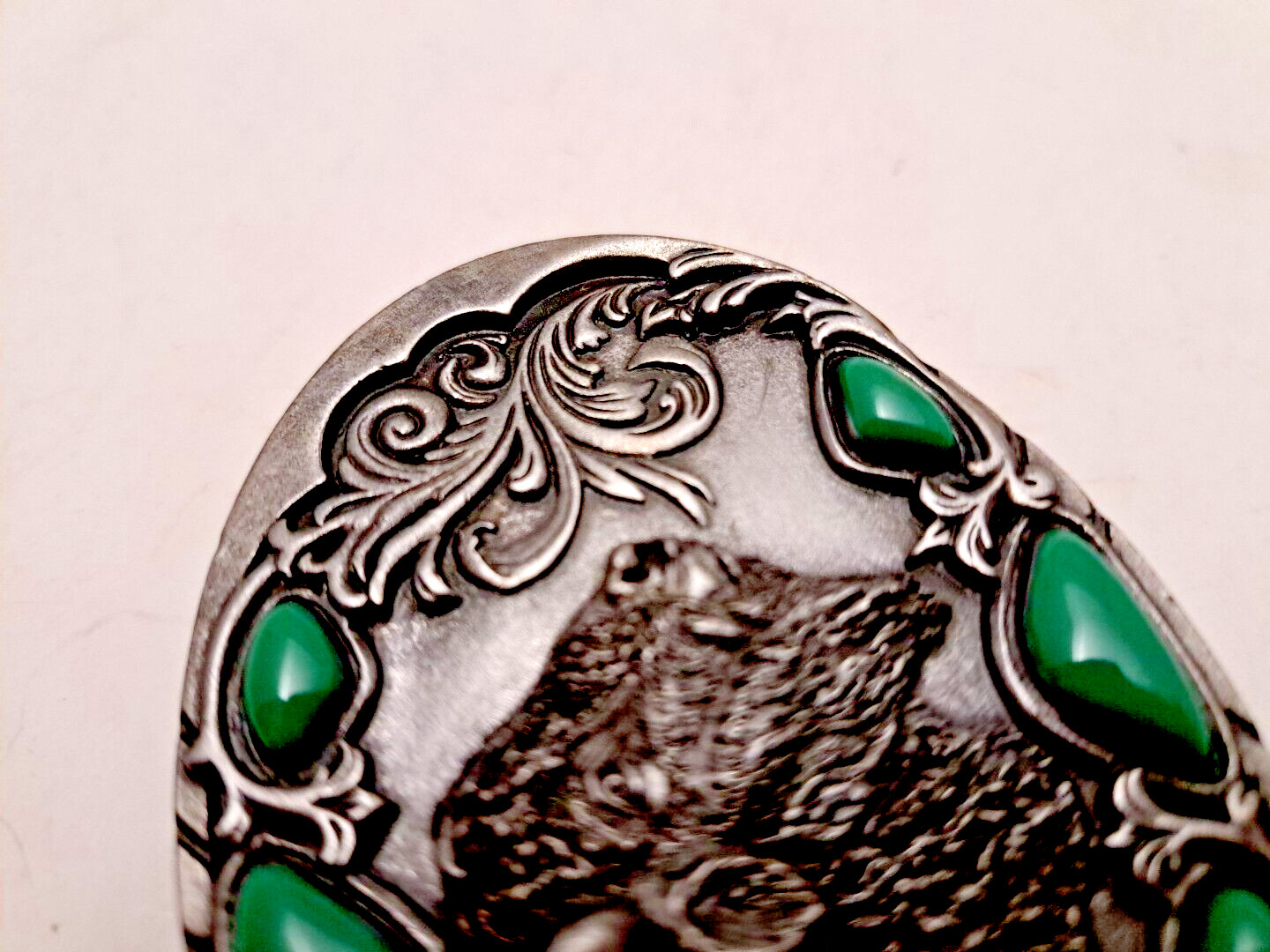 Arroyo Grande Buckle Co Buffalo Bison Pewter Belt Buckle 1992 USA
