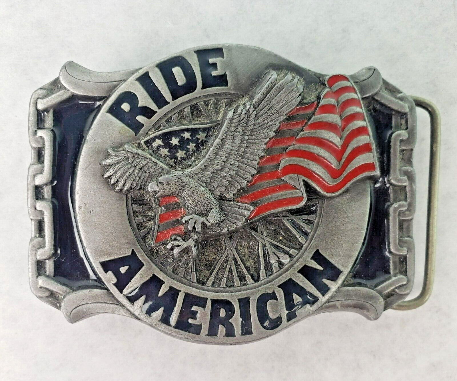 Buckles Of America Masterpiece Collection Belt Buckle Ride American