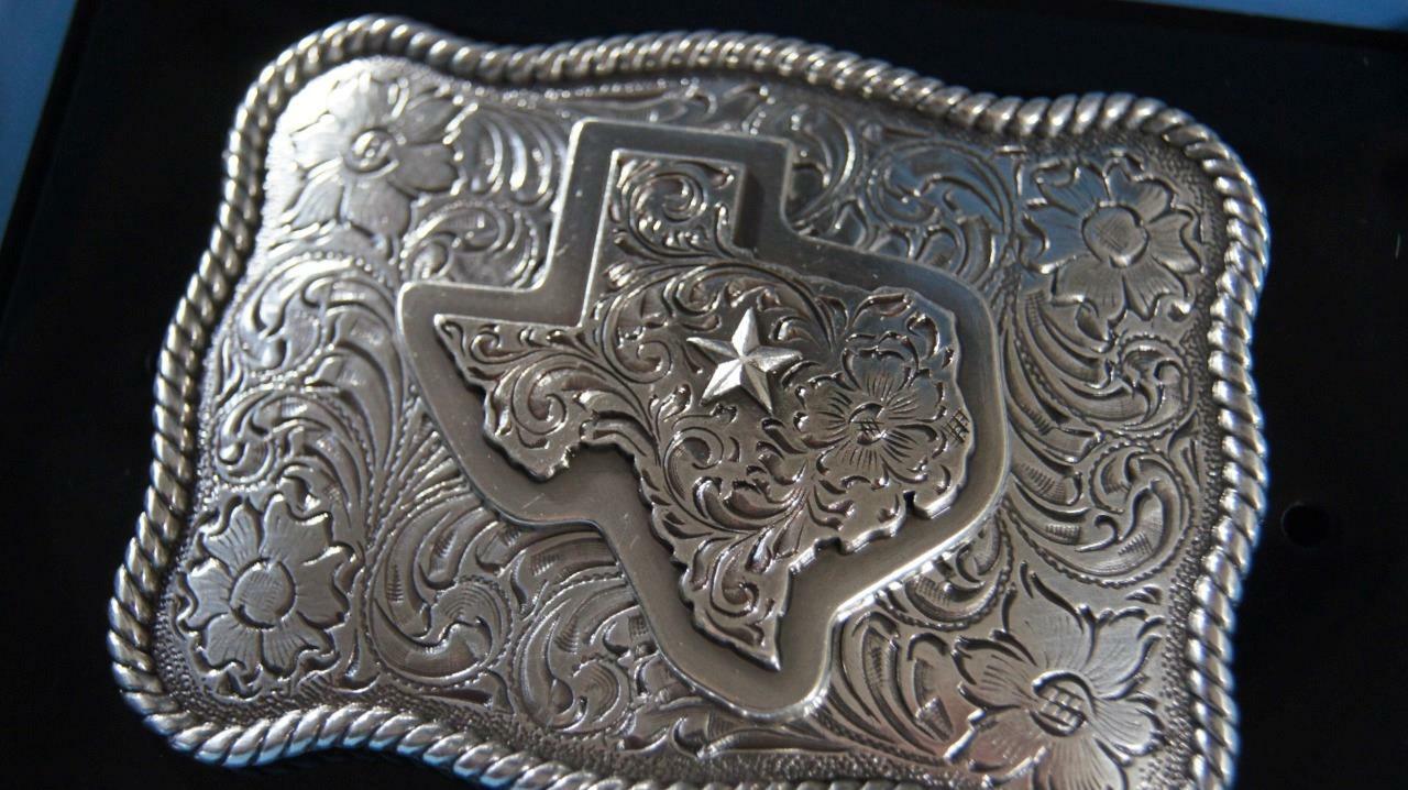 Nocona 3D TEXAS STAR Western Belt Buckle 37528