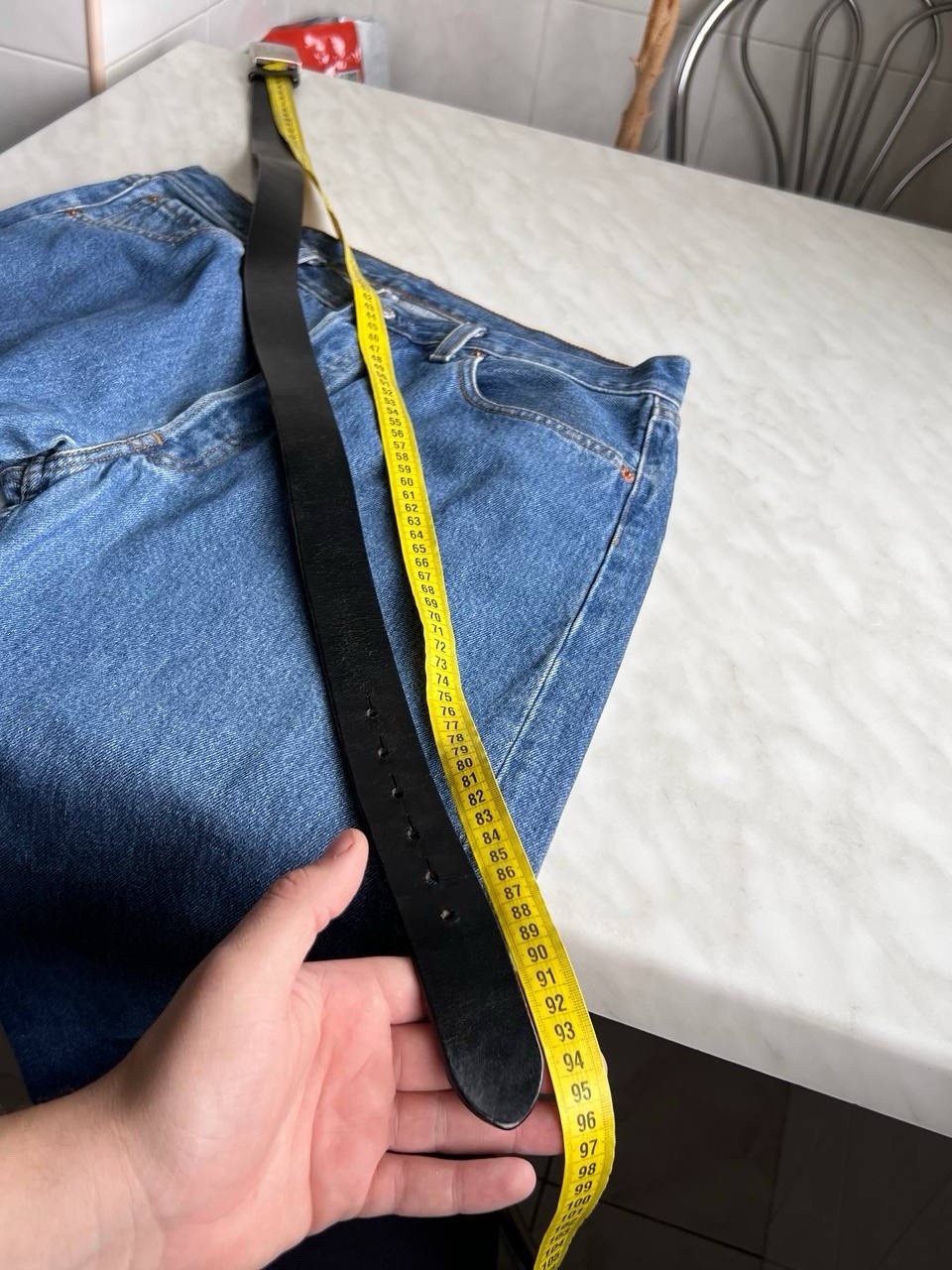 Vintage 90s Dolce & Gabbana Black Leather Belt Chunky Steel Buckle D&G JEANS Y2K