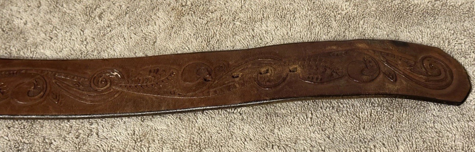 EAGLE BUCKLE PATRIOTIC BI-CENTENNIAL 1776-1976 200TH ANNIVERSARY ON LEATHER BELT