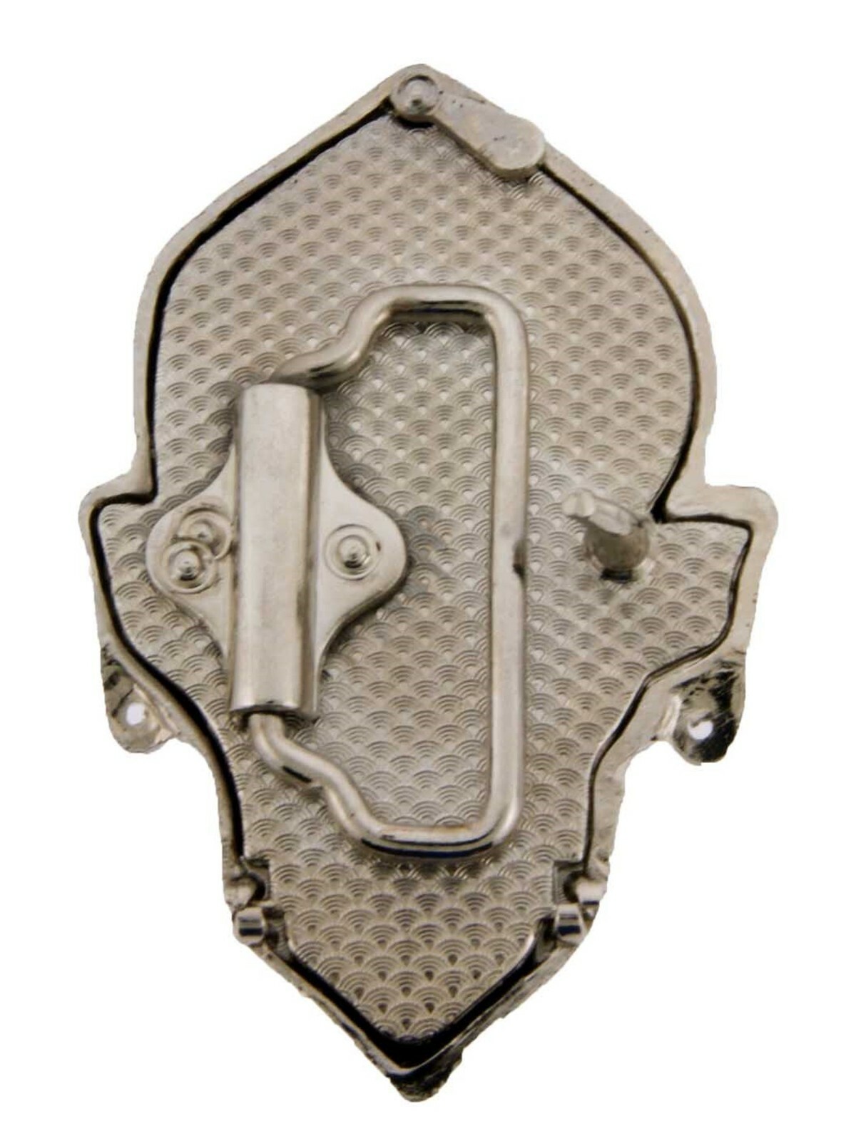 Skull Belt Buckle Secret Compartment Silver Metal Halloween Gothic Tattoo Style