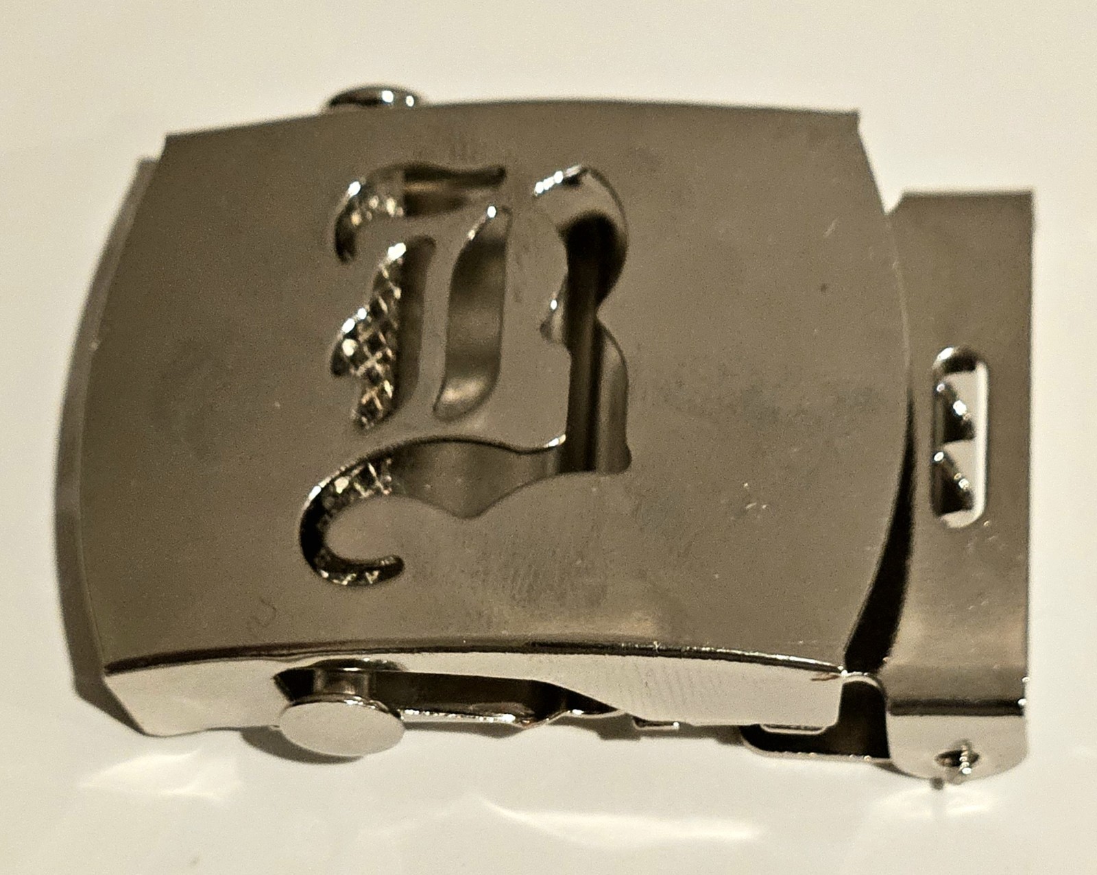 Old English Initial Belt Buckle A To Z Silver Metal Letter Buckle Only