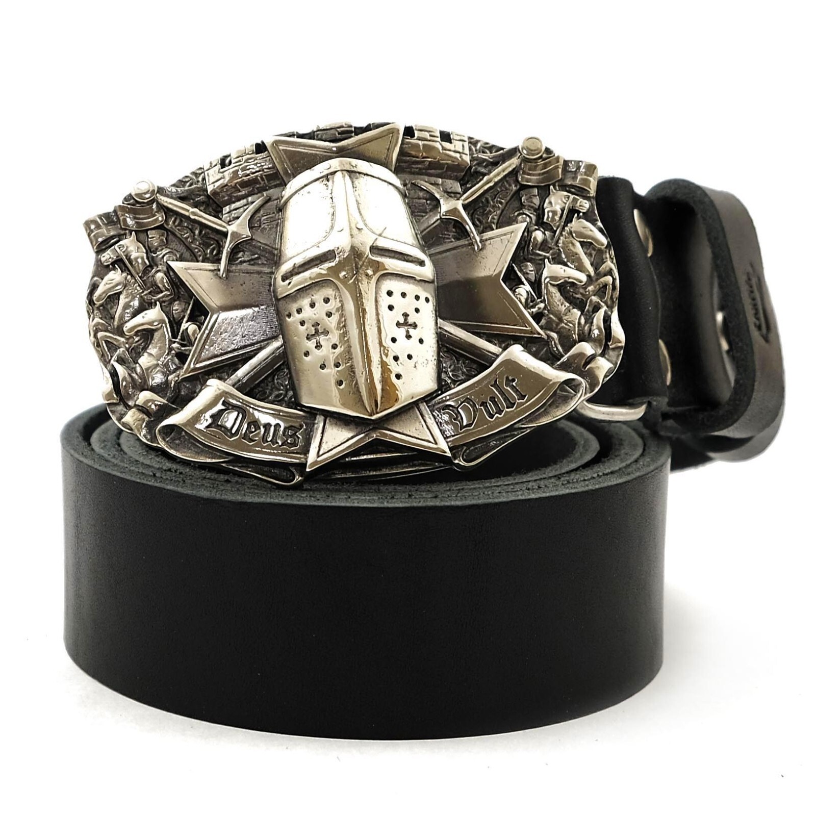 German silver belt buckle Templar, knight belt buckle, Crusader Knight buckle