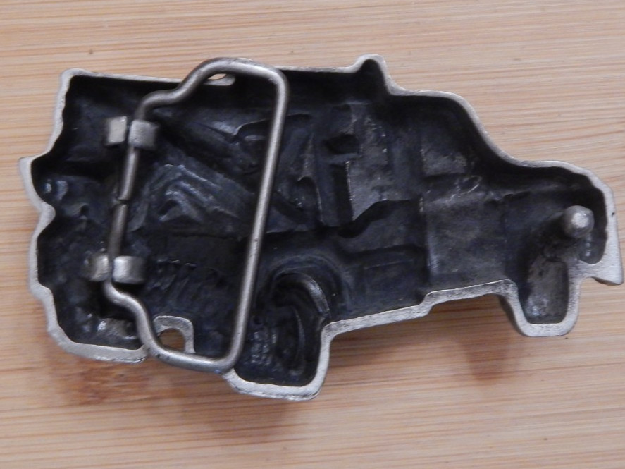 NEW!! Tow Truck Driver 3D Metal Belt Buckle Enamel Inlay