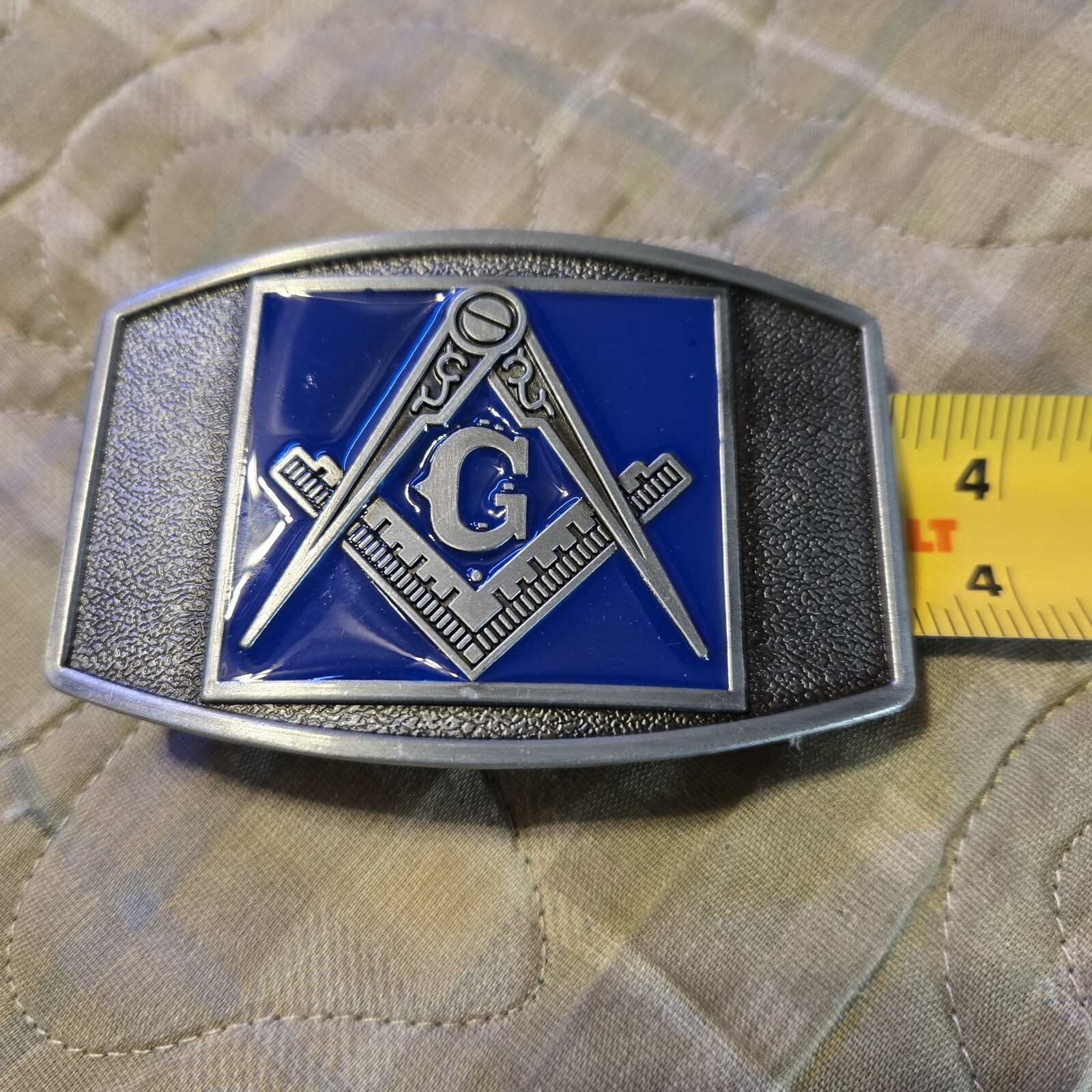 MASON FREEMASONS FREEMASONRY Metal Belt Buckle