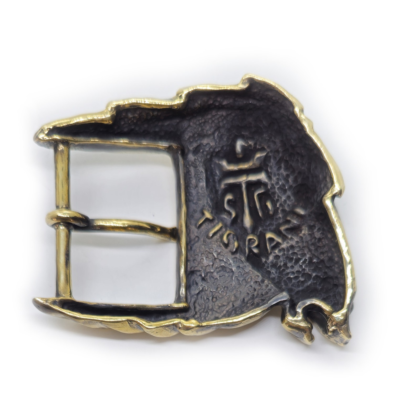 Horse Head Brass Belt Buckle