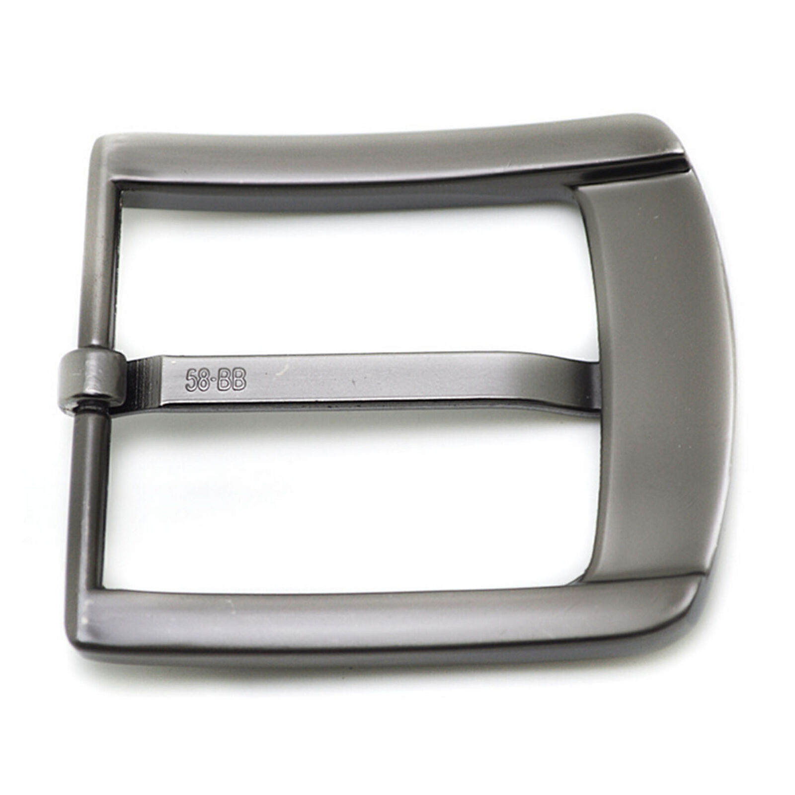 Stainless Steel Pin Buckle for Men Leather Belt Replacement Snap On 40mm Chrome