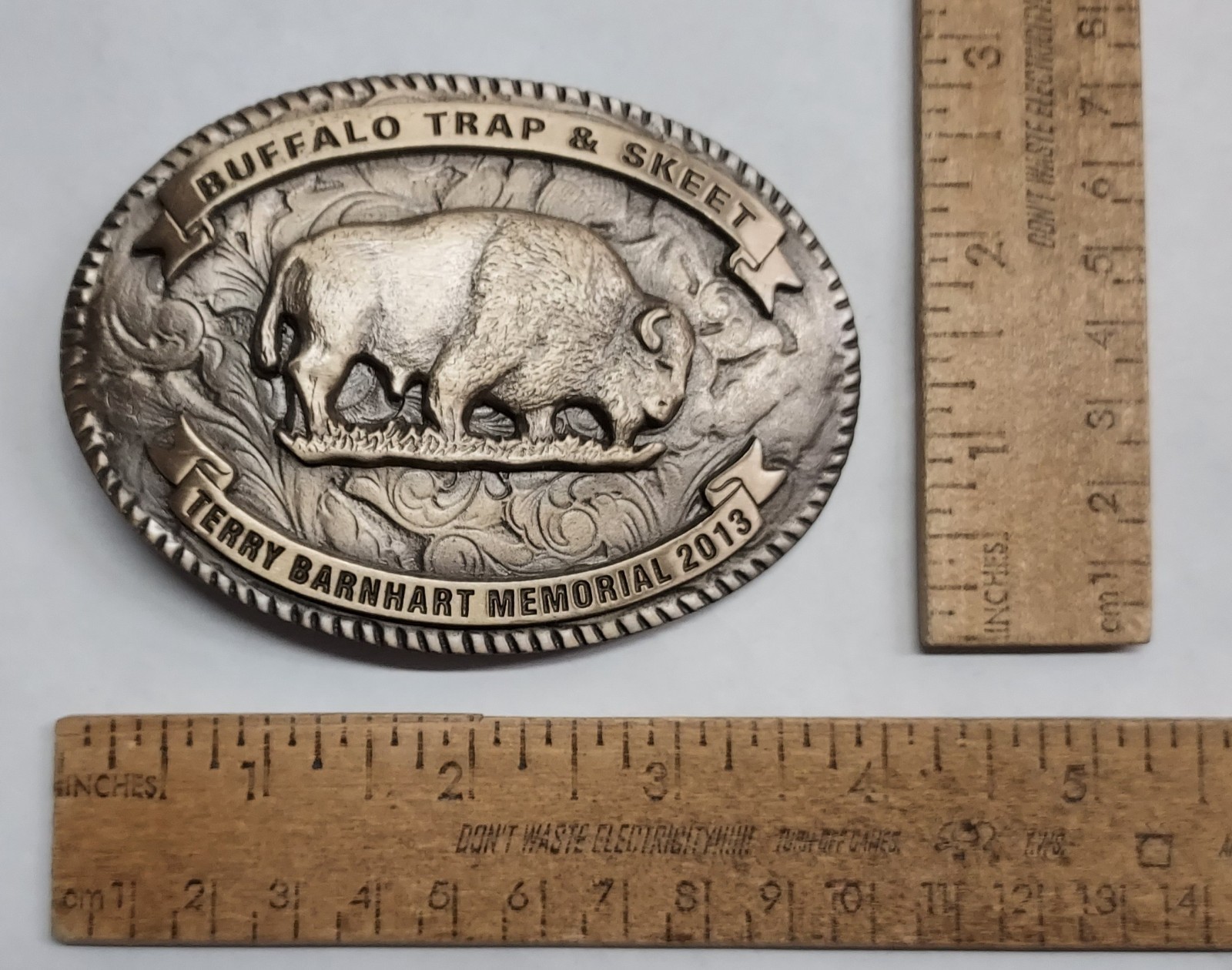 2013 BUFFALO TRAP & SKEET – TERRY BARNHART MEMORIAL – BELT BUCKLE -listing #9557
