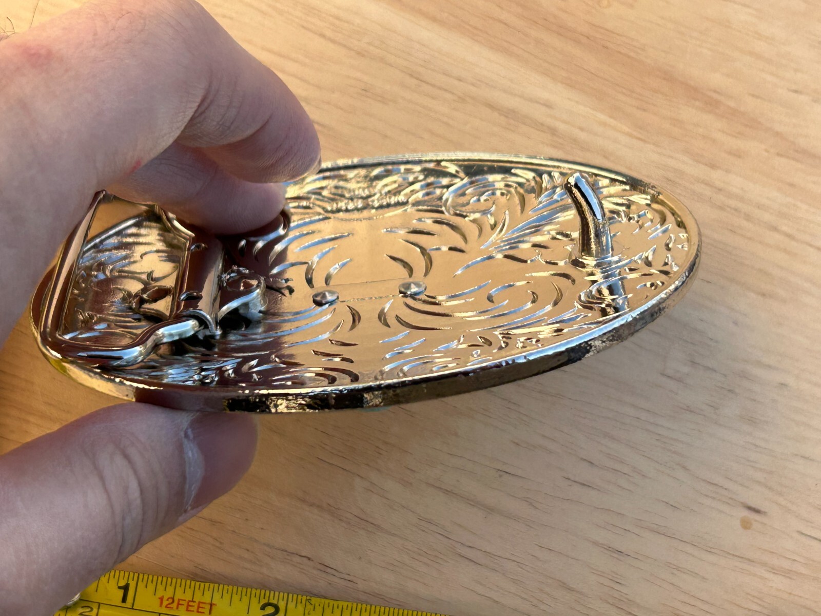 Western Guns Buckle Men Unisex Turquoise Silver Chrome Oval Engraved Fit 2 »