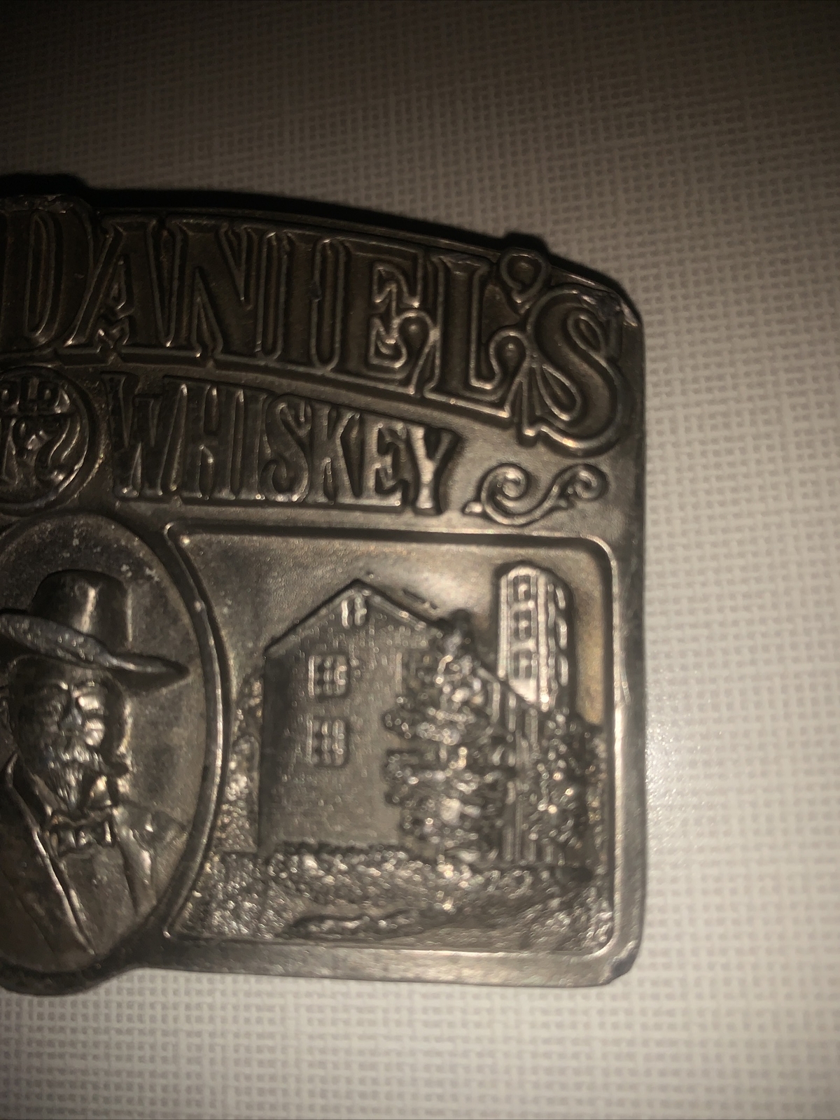 JACK DANIELS OLD NO. 7 OLD TIME TENNESSEE WHISKEY BELT BUCKLE VTG. 1989 BERGAMOT
