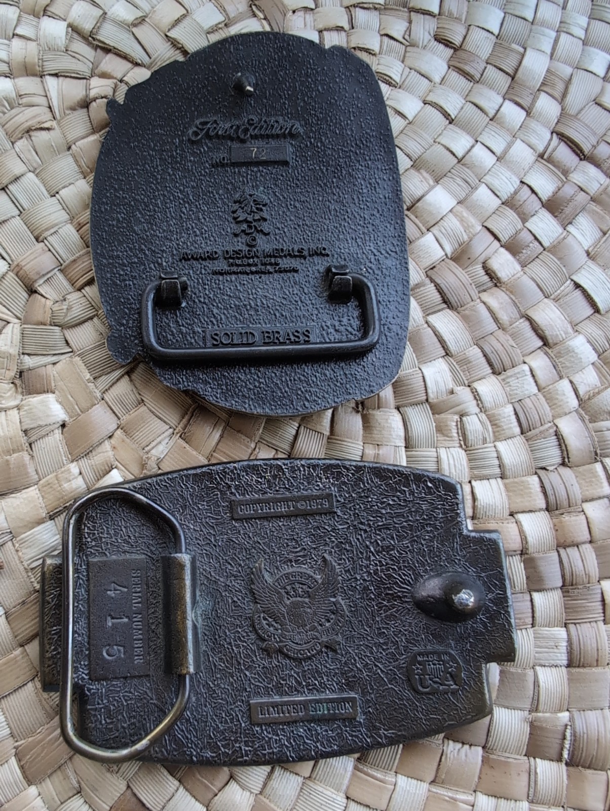 Vintage Hunting Belt Buckle Lot Texas Sportsman First Edition & Limited Edition