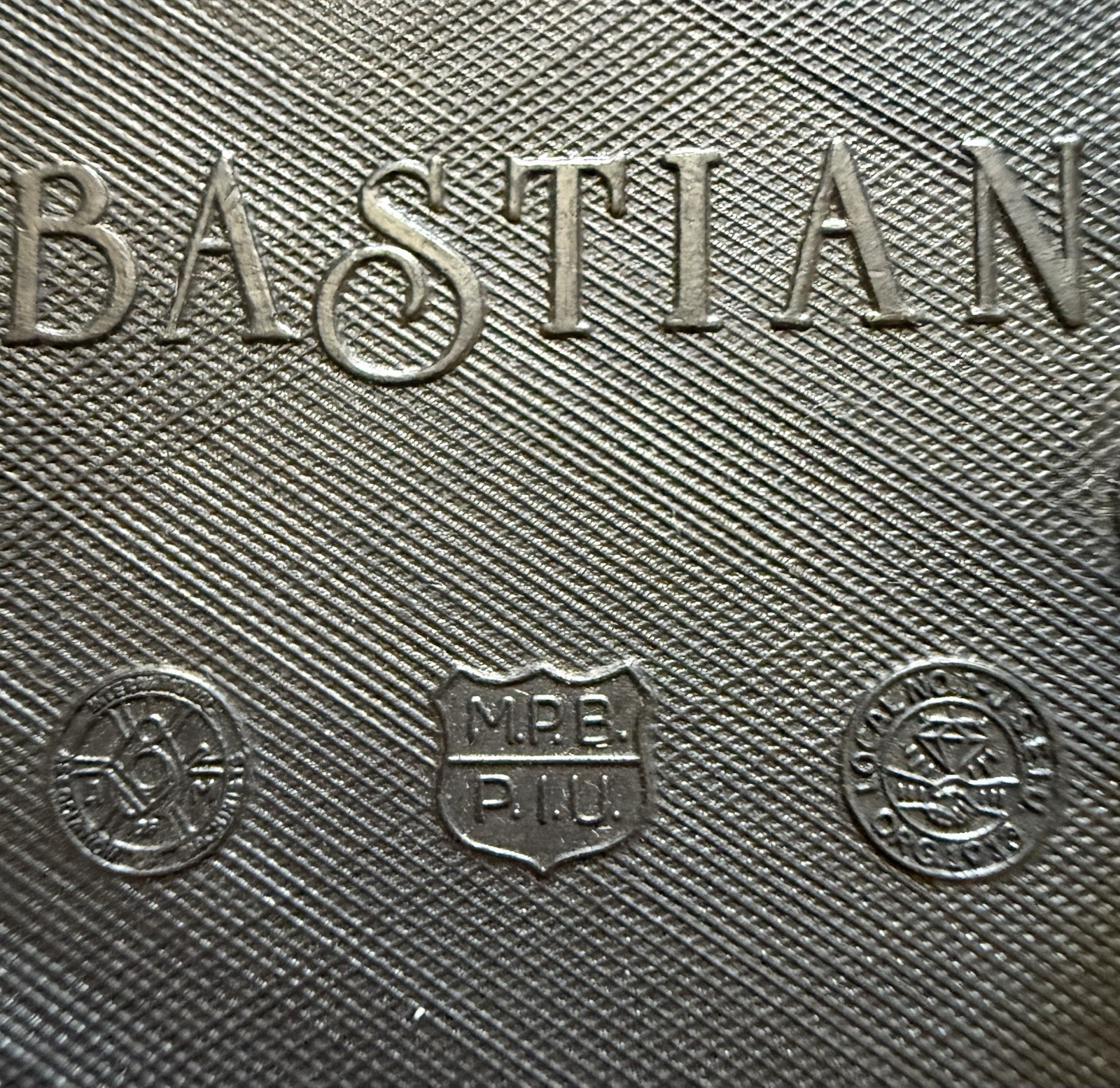 Bastian Laborer’s Local 300 Rectangular Solid Brass Belt Buckle 1913